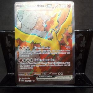 Team Rockets Moltres EX English Full Art 208/182 SV10 Destined Rivals Pokémon NM